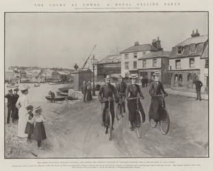The Court at Cowes, a Royal Cycling Party